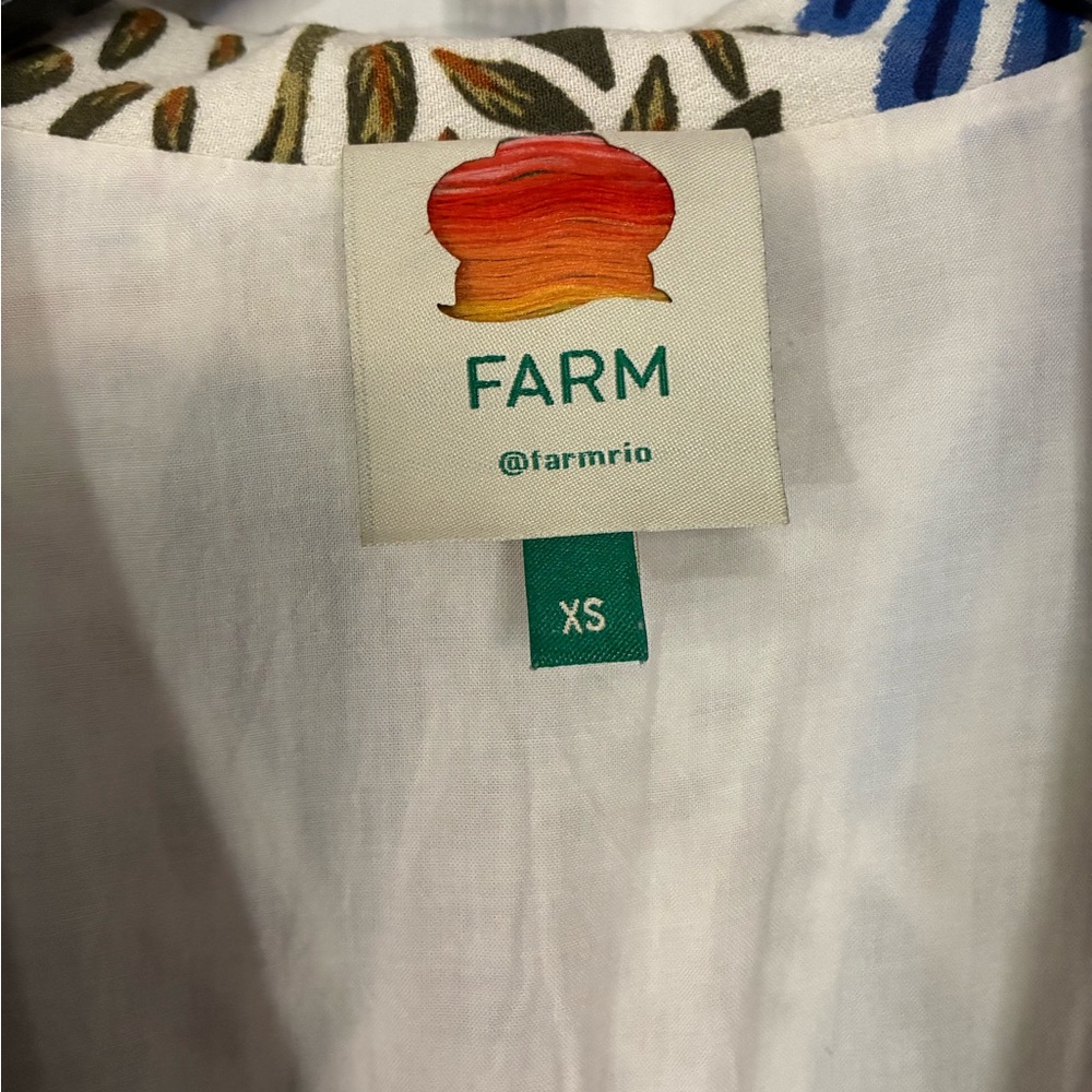 Farm Rio Vibrant Multicolor Patterned Dress, XS.  NWOT - Picture 6 of 9